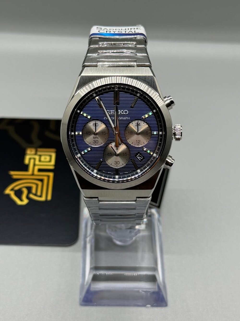 Seiko Essentials Blue Dial Men’s Watch Quartz Chronograph 44mm – SSB453P1
